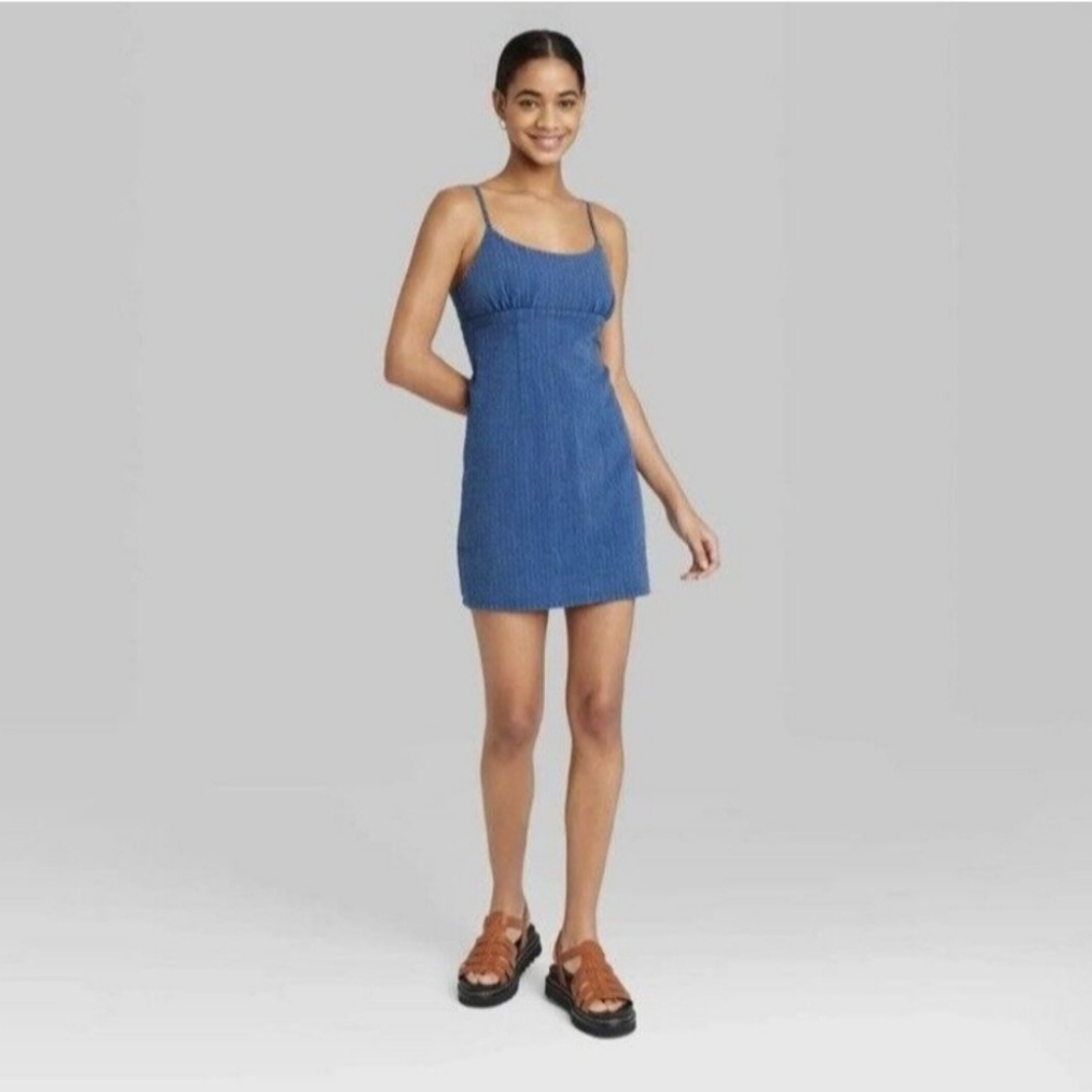 Wild Fable Womens Linen Blend Sundress Bodycon Size XL